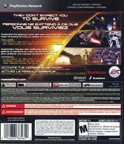 Mass Effect 2 - Box - Back Image