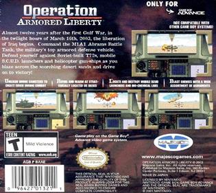 Operation: Armored Liberty - Box - Back Image