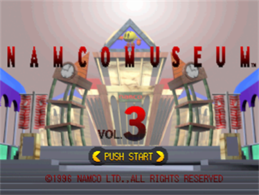 Namco Museum Vol. 3 - Screenshot - Game Title Image