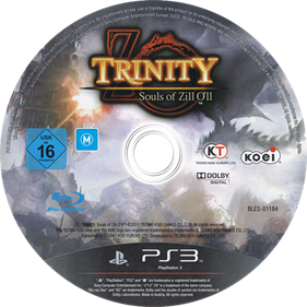 Trinity: Souls of Zill O'll - Disc Image