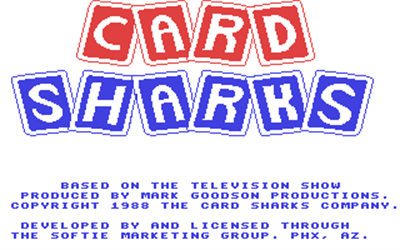 Card Sharks (ShareData) - Screenshot - Game Title Image