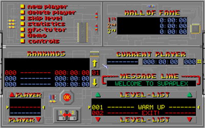 Supaplex - Screenshot - Game Select Image