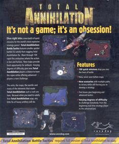 Total Annihilation: Battle Tactics - Box - Back Image