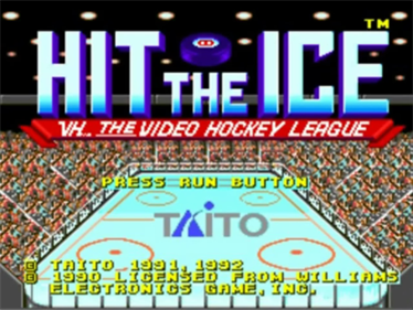 Hit the Ice: VHL: The Official Video Hockey League - Screenshot - Game Title Image