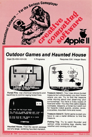 Outdoor Games and Haunted House - Box - Front Image