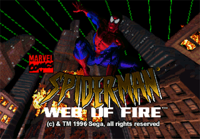 The Amazing Spider-Man: Web of Fire - Screenshot - Game Title Image