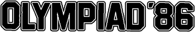 Olympiad '86 - Clear Logo Image