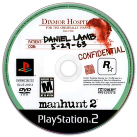 Manhunt 2 - Disc Image