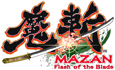 Mazan: Flash of the Blade - Clear Logo Image