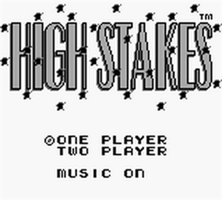 High Stakes Gambling - Screenshot - Game Title Image