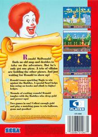 McDonald's Treasure Land Adventure - Box - Back Image