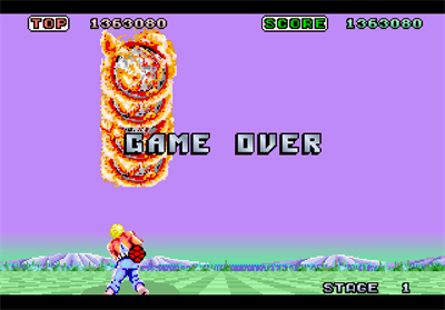 Space Harrier - Screenshot - Game Over Image
