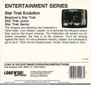 Star Trek: The Computer Game - Box - Back Image
