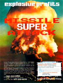 Super Missile Attack - Advertisement Flyer - Front Image