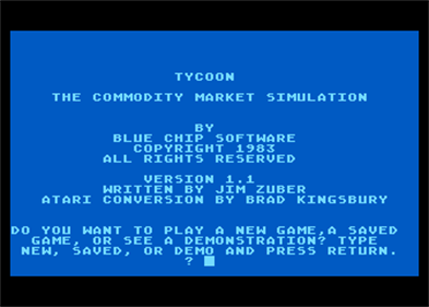 Tycoon - Screenshot - Game Title Image