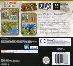 Anno 1701: Dawn of Discovery - Box - Back Image