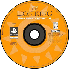 Disney's The Lion King: Simba's Mighty Adventure - Disc Image