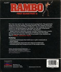 Rambo: First Blood Part II - Box - Back Image