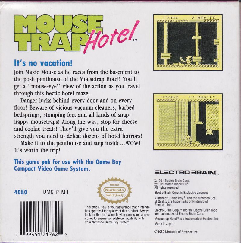 Mouse Trap Hotel Gameboy