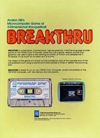 Breakthru - Box - Back Image