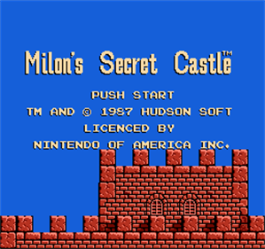 Milon's Secret Castle - Screenshot - Game Title Image
