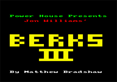 Berks - Screenshot - Game Title Image