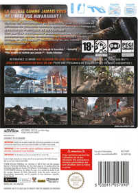 Call of Duty: World at War - Box - Back Image