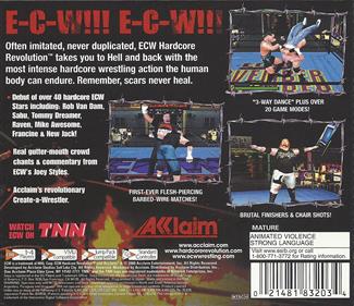 ECW Hardcore Revolution - Box - Back Image