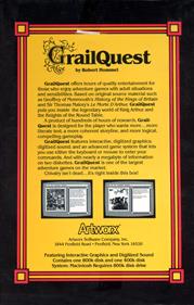 GrailQuest: Adventure in the Age of King Arthur - Box - Back Image
