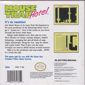 Mouse Trap Hotel - Box - Back