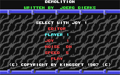 Demolition Construction Set - Screenshot - Game Title Image