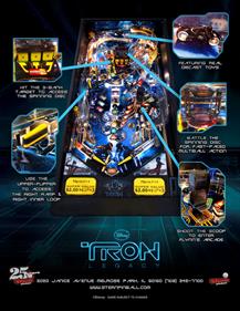 Tron Legacy - Advertisement Flyer - Back Image