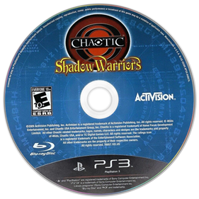 Chaotic: Shadow Warriors - Disc Image