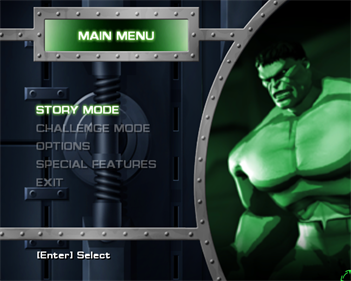 Hulk - Screenshot - Game Select Image
