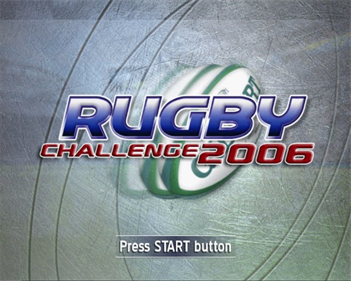 Rugby Challenge 2006 - Screenshot - Game Title Image