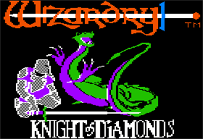 Wizardry II: The Knight of Diamonds - Screenshot - Game Title Image