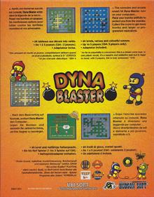 Dyna Blaster - Box - Back Image