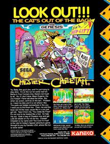 Chester Cheetah: Too Cool to Fool - Advertisement Flyer - Front Image