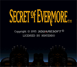 Secret of Evermore: 2 Player Edition - Screenshot - Game Title Image