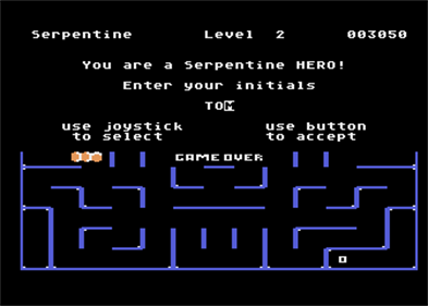 Serpentine - Screenshot - Game Over Image