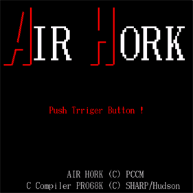 Air Hork - Screenshot - Game Title Image