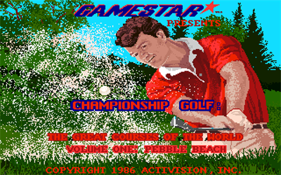 Championship Golf: The Great Courses of the World: Volume One: Pebble Beach - Screenshot - Game Title Image