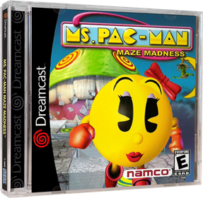 Ms. Pac-Man Maze Madness - Box - 3D Image