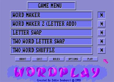 Wordplay - Screenshot - Game Select Image