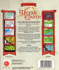 War in Middle Earth - Box - Back Image