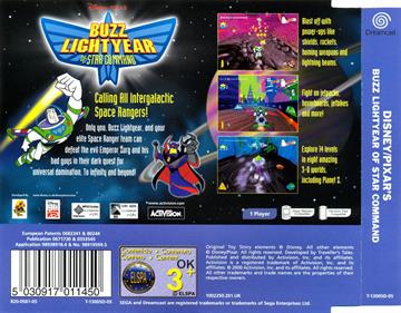 Buzz Lightyear of Star Command - Box - Back Image