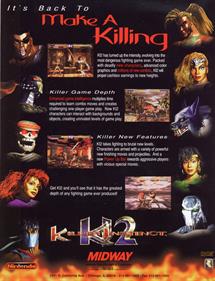 Killer Instinct 2 - Advertisement Flyer - Back Image