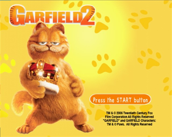 Garfield 2 - Screenshot - Game Title Image