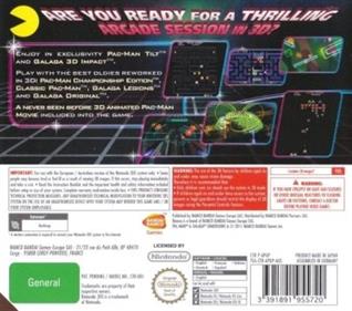 Pac-Man & Galaga Dimensions - Box - Back Image