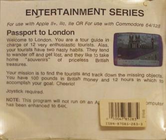 Passport to London - Box - Back Image